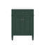 Meuble-lavabo moderne 24 po avec lavabo 2 portes à fermeture douce et tiroir-121085741