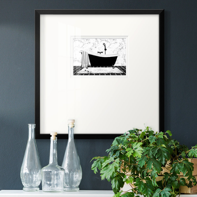 Modern Bath Ipremium, reproduction encadrée, H 17 po x l 17 po x P 1,25 po