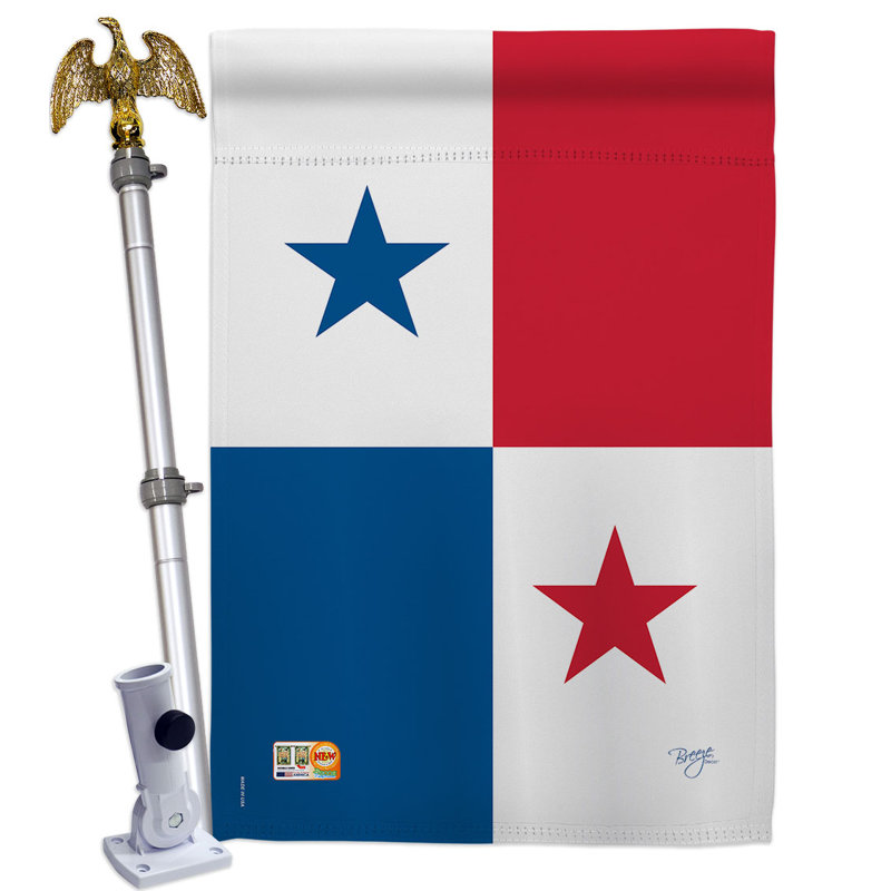 Ensemble de drapeaux en polyester 2 côtés 40 x 28 po