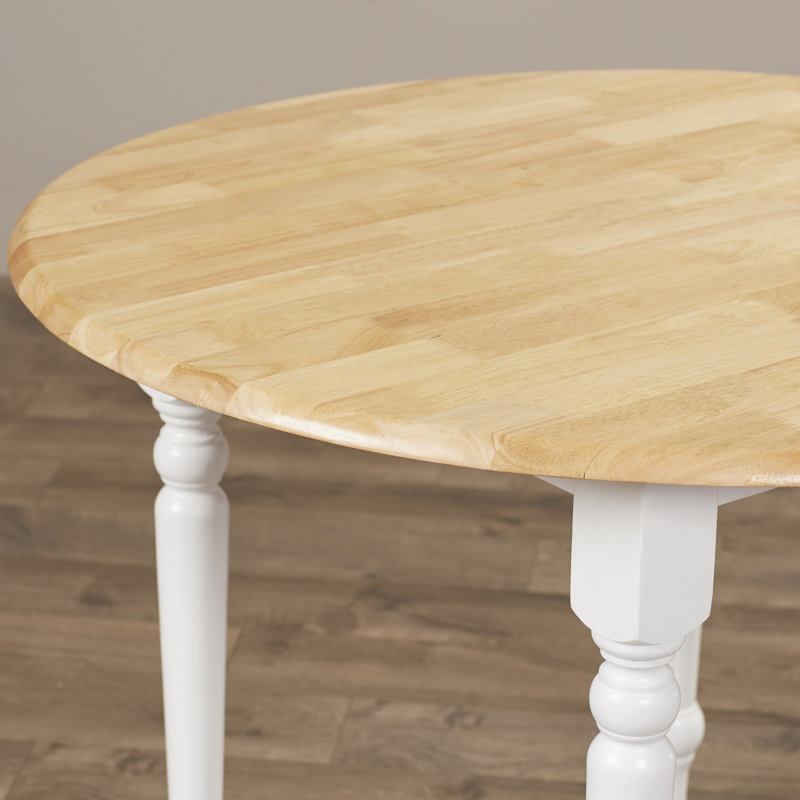 Omur 4 - Person Solid Wood Top Four Leg Dining Set, White