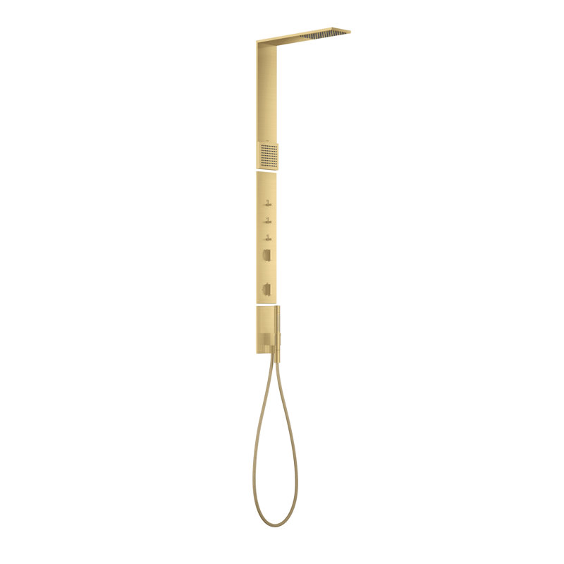 AXOR Showercomposition Shower Column Set, 2.5 GPM, Brushed Gold Optic