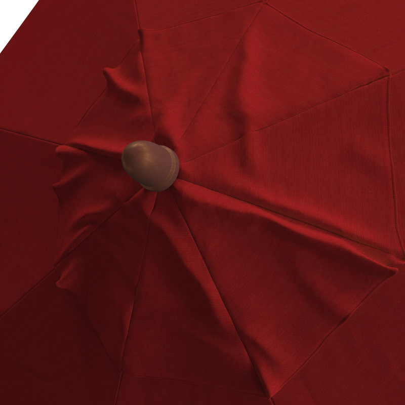 Parasol de marché 9 pi Naudia, Rouge - Pacifica