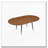 Walnut Oval Extendable Dining Table