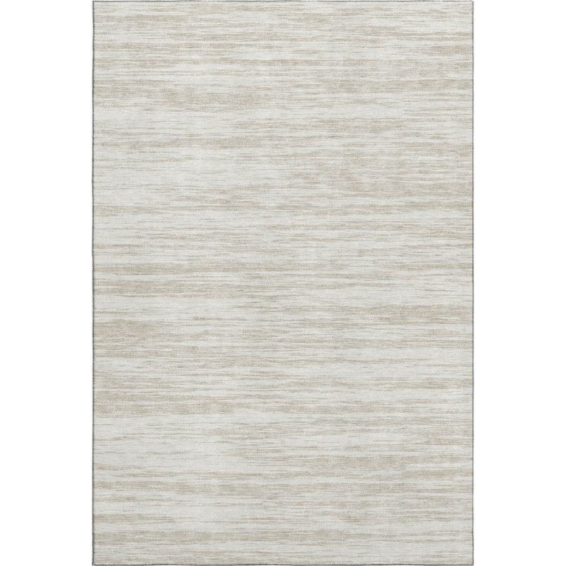 Premium Machine Washable Prisco Ivory Rug, Rectangle 10' x 14'