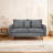  56" Wide Velvet Round Arm Loveseat, Featuring Side Storage Pockets and a Small Square Throw Pillow-1817829832