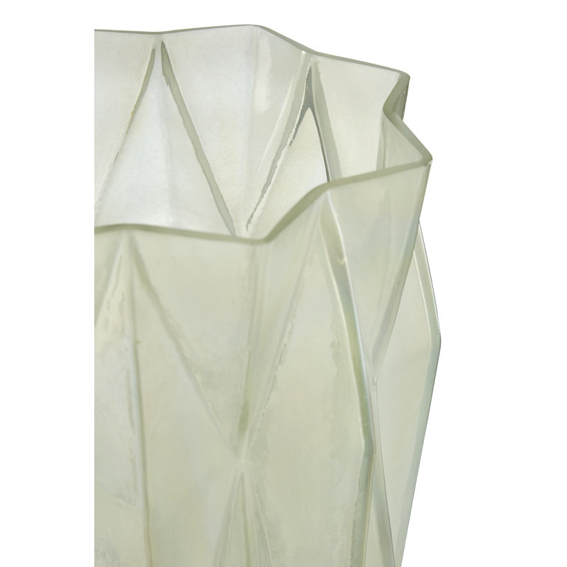 16cm Glass Tabletop Tealight Holder, 23cm H x 18cm W x 18cm D