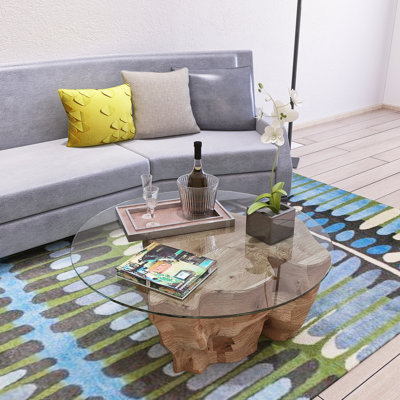 36" Tempered Glass Table Top, 0.24" Thick, Transparent, Glossy Polished Edge, And To Wear, Heat, Corrosion, Impact For Lobby & Guesthouse Tables 1/4" Inch Clear, With Flat Corrosion Coffee Business