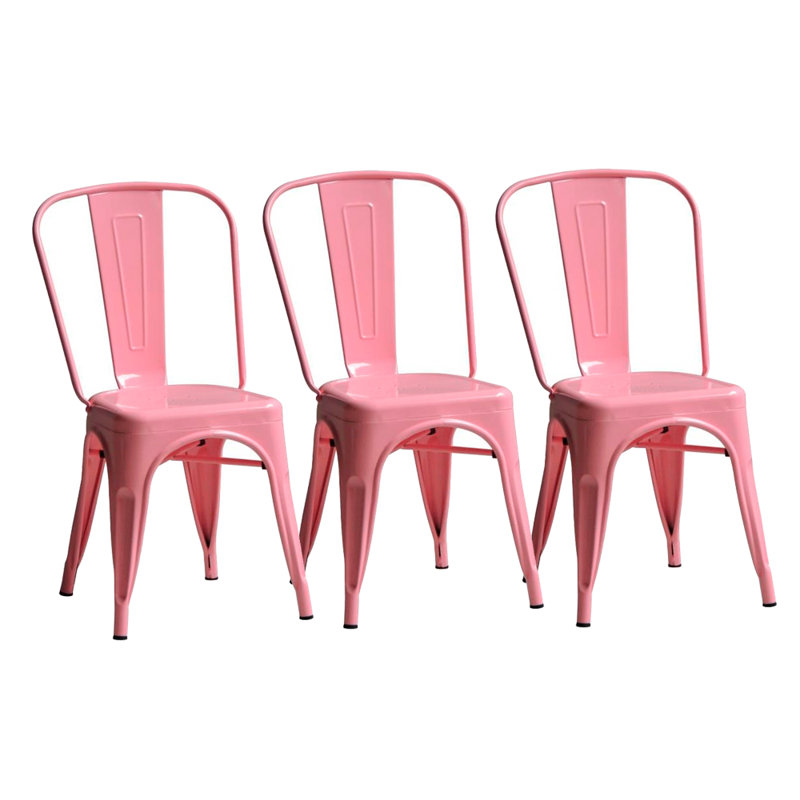Chaise de salle à manger Jabian, Rose clair