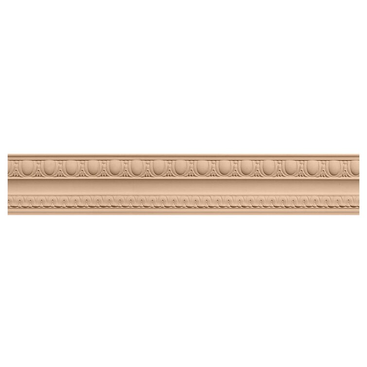 PCI Enterprises 5 1/2H x 4P x 6 3/4F x 94 1/2L Bedford Carved Wood  Crown Moulding, Cherry