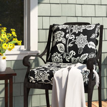 Indoor Dining Chair Cushion Andover Mills Fabric: Midnight