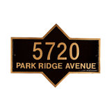 Piedmont 2-Line Wall Address Plaque