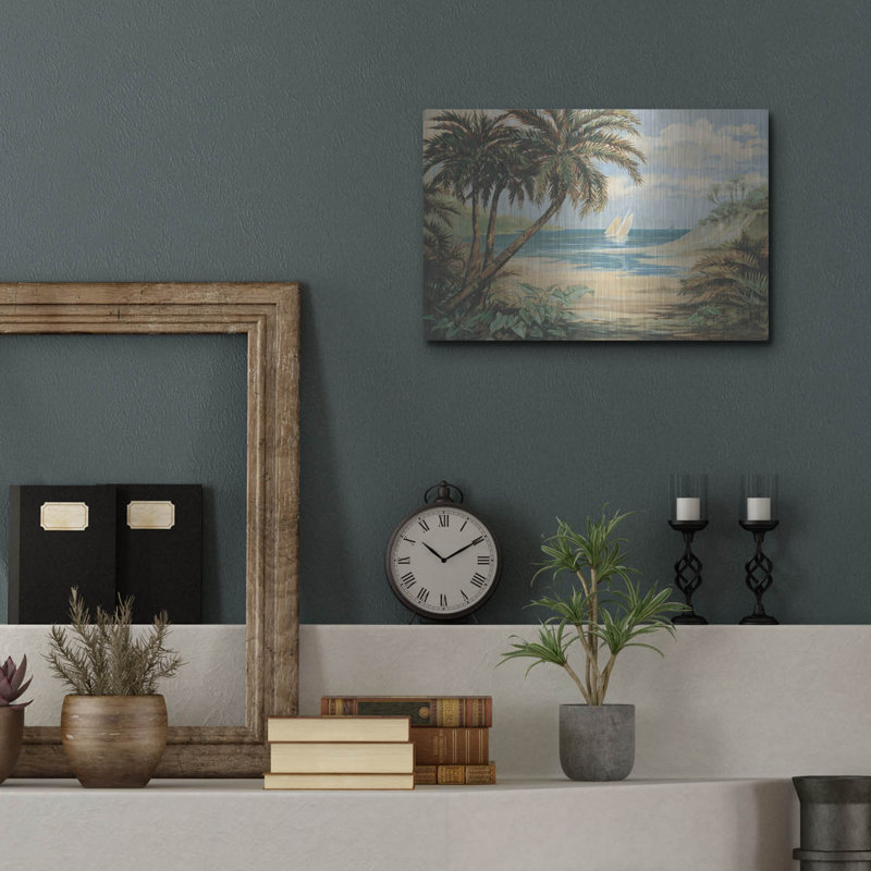 «Palm Bay» par Paul Brent, H 12 po x l 16 po