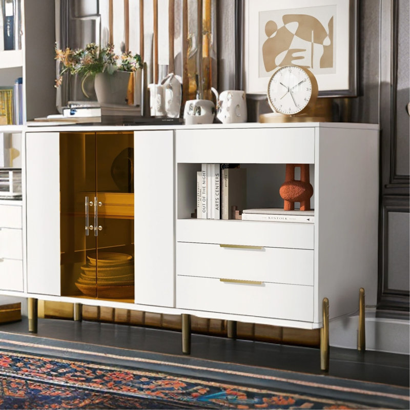 Menasseh 53.5'' Sideboard, White