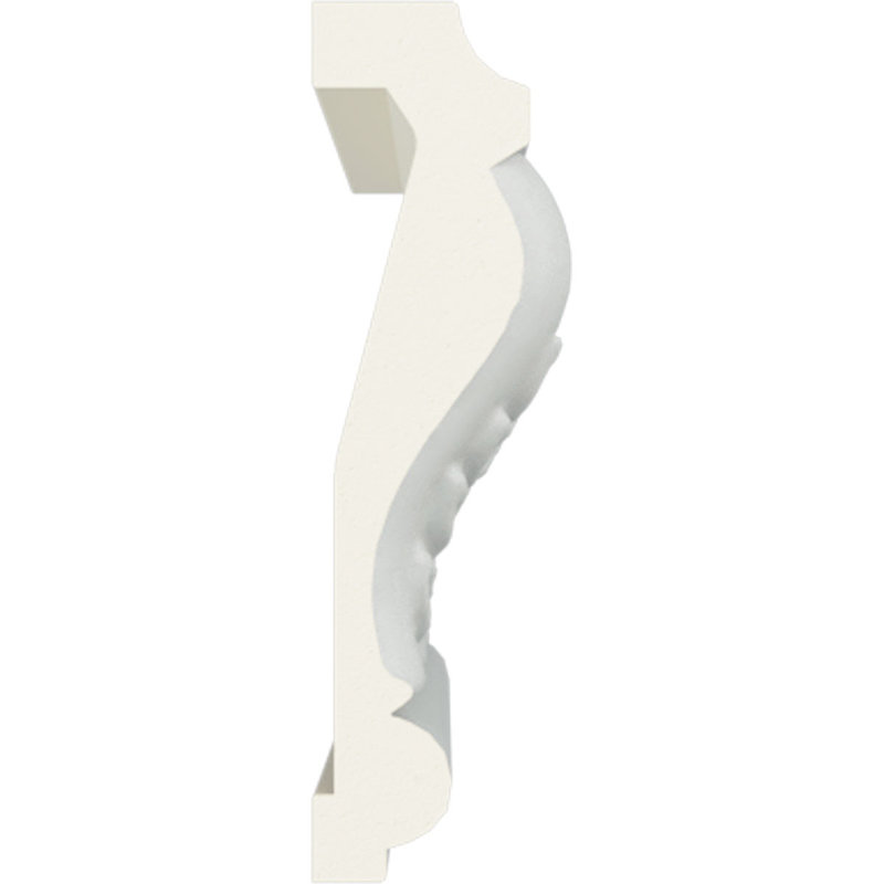 Endurathane Nevio Chair Rail, 3 3/8"H x 1"P x 94 1/2"L, (5 1/8"Repeat), Factory Primed