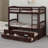 Wood Bunk Bed With Trundle And Drawers-1200711274