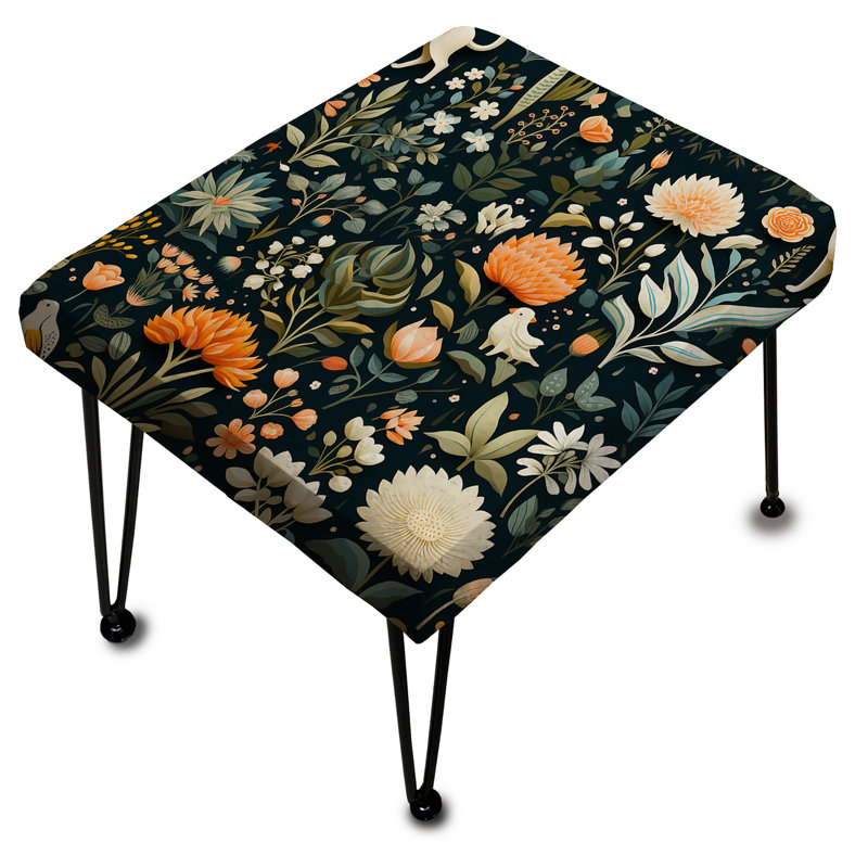 Frentz - Repose-pieds rectangulaire imprimé animal