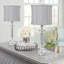 Ensemble de lampes de table en cristal transparent 25,5 po Rodrige-953533023