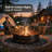 60 Inch Smokeless Fire Pit Ring, Carbon Steel Outdoor Round Fire Pit with Ventilation Holes, Wood Burning DIY Campfire Ring, Black-126172491