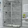 Bromley 74" W x 38" D x 72" H Semi-frameless Rectangle Hinged Shower Enclosure