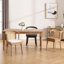 Chaise rustique avec dossier en osier et siège large pour salle à manger et salon-185040137-185040244