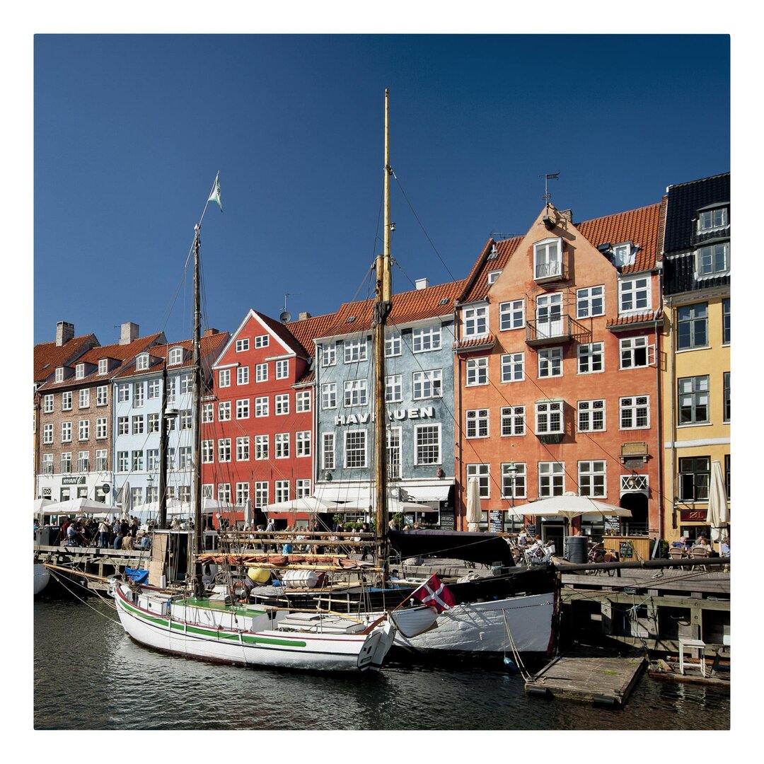 Leinwandbild Hafen in Kopenhagen