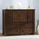 Commode combinée 8 tiroirs avec miroir en bois massif l 60 po Jokubas