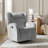 Axel Modern Oversized Swivel Glider Recliner With Wingback And Adjustable Headrest-1104996415