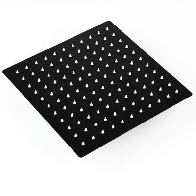 Douche noire matte pour la salle de bain - Laiton, avec main et tête de pluie au look épuré avec interrupteur de dérivation de 1,5 gallon par minute
