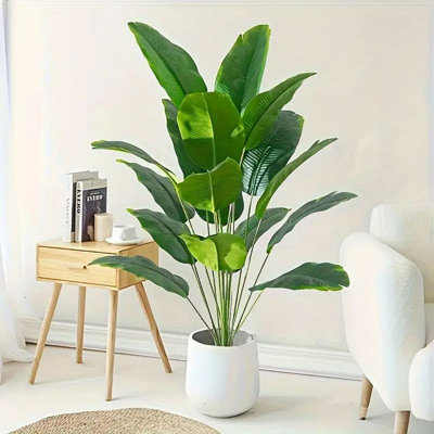 Artificial Violet Tree Bonsai Realistic Green Plants Suitable For Tropical Rainforest Decor Garden Patio Yard Hotel Home Decoration