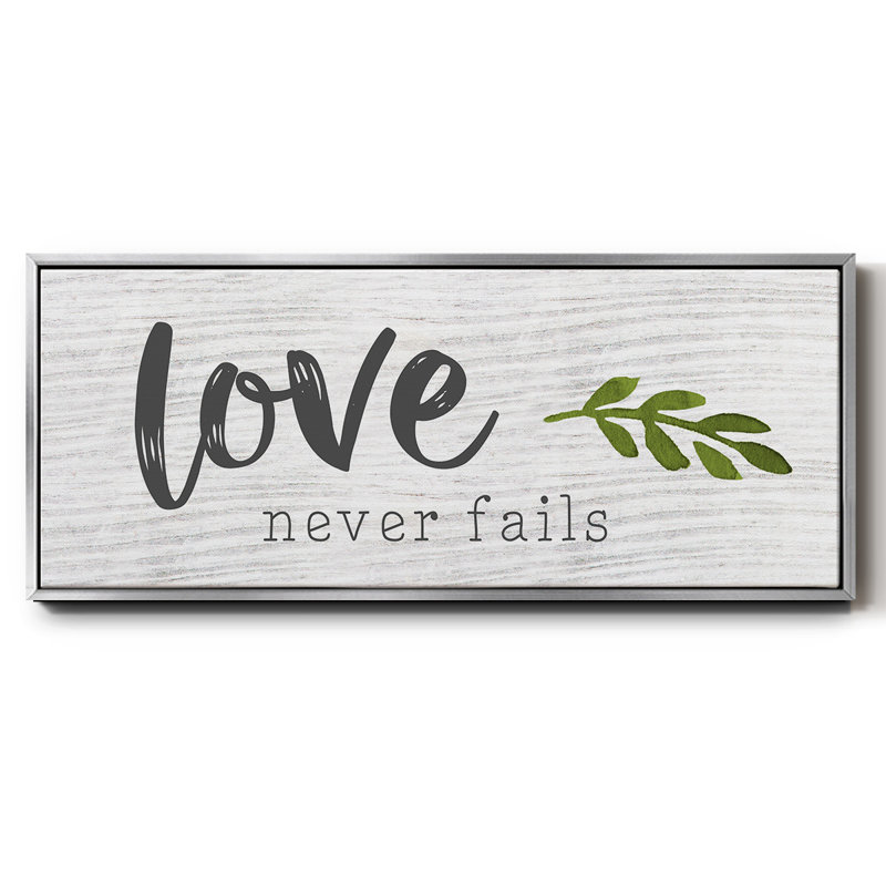 Love Love Fails - Toile encadrée, H 24 po x l 60 po
