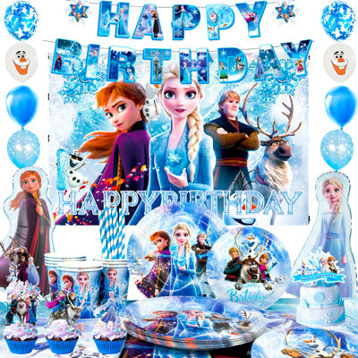 Frozenn Party Supplies,94pcs Frozenn Party Decorations Tableware Set