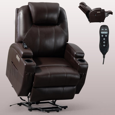 Up to 350 LBS Chenille Power Lift Recliner Chair for Living Room -  Latitude RunÂ®, 1F1E962EF0D64ABD918AA92BD6707B40