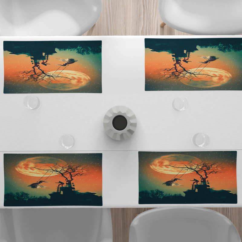 Polyester Abstract Rectangle Placemat