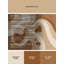 Tapis abstrait éclectique lavable à la machine en brun - reliure beige-1578165390