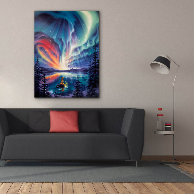 «Enchanted Lake on Canvas» par Kirk Reinert, H 54 po x l 40 po x P 1,5 po
