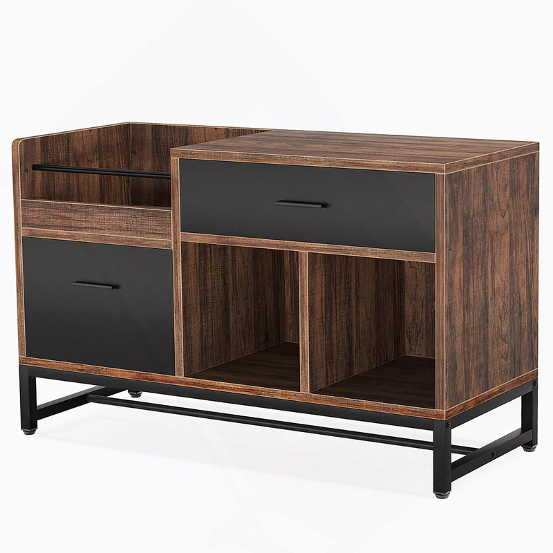 Lateral Filing Cabinet With Spacious Drawers And Multi-Functional Storage For Home Or Office Use.