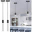 Luminaire suspendu en cristal à 2 lumières (ensemble de 2)-340357967
