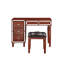 Ensemble de meuble-lavabo traditionnel couleur cerise avec tiroirs de rangement 1 pièce