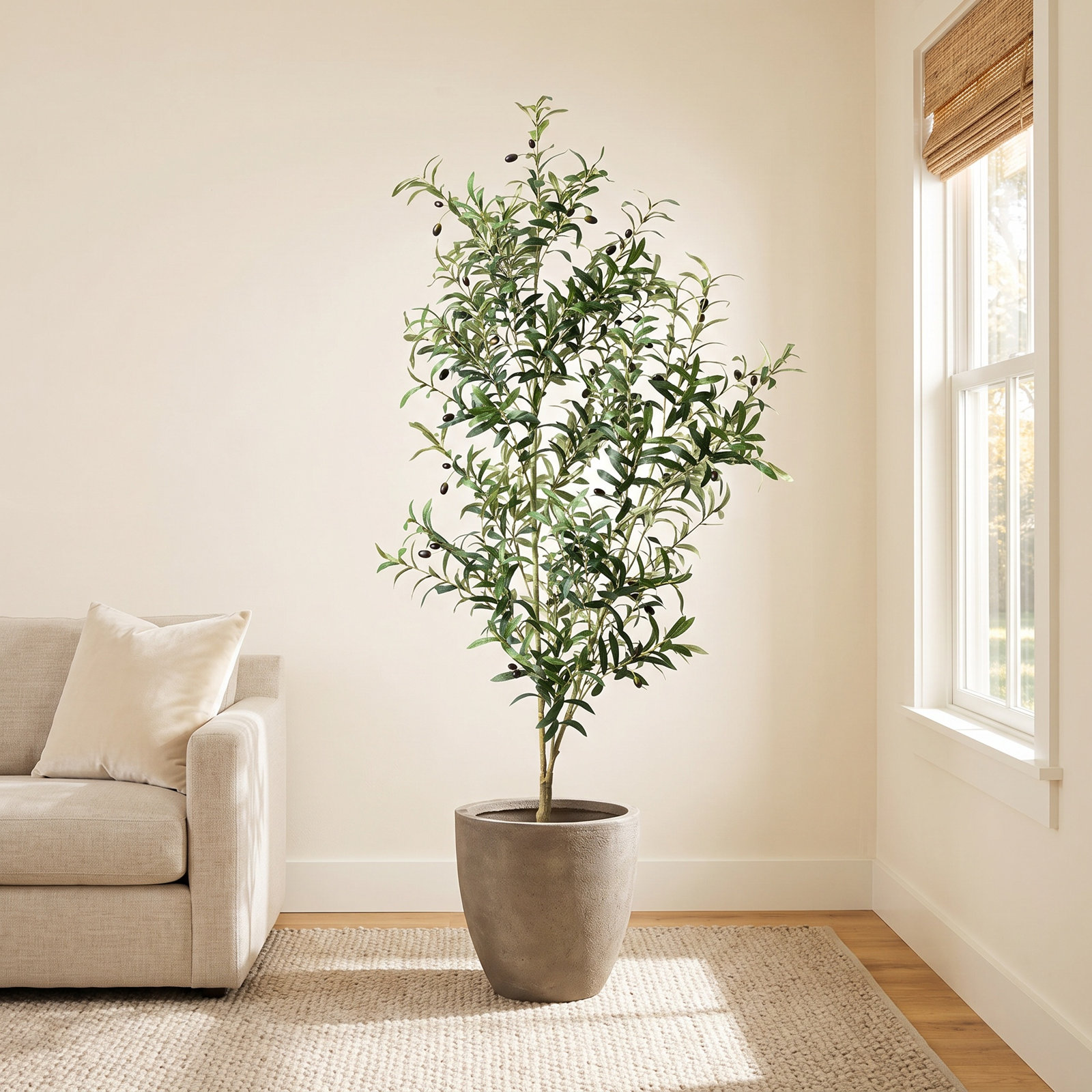 Amee 70" Olive Tree in Pot