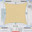 Voile d'ombrage carré Amgo-105527504-105527520