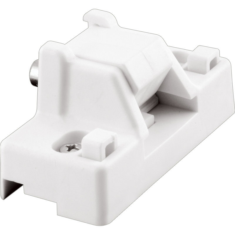 Serrure de porte coulissante avec douille Prime-Line, finition blanche (paquet de 1)