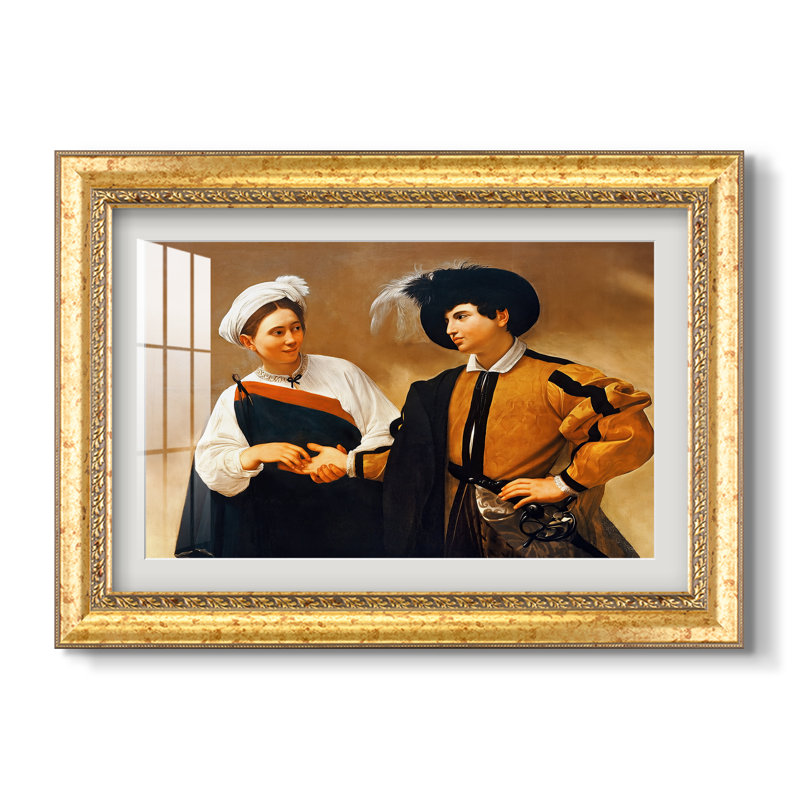 La Diseuse de bonne aventure (Version Capitoline), vers 1599 - Caravage - Estampe encadrée sur mesure
