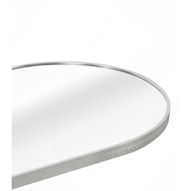 Silver 63 x 20IN Pill Shaped Full Lenghth Mirror or Bathroom mirror