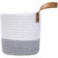 Panier mural suspendu en corde de coton 2 pièces avec poignée, paniers de rangement suspendus, panier de rangement pour paniers de rangement-2109764685