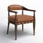 Dane Leather Upholstered Arm Chair-329137597