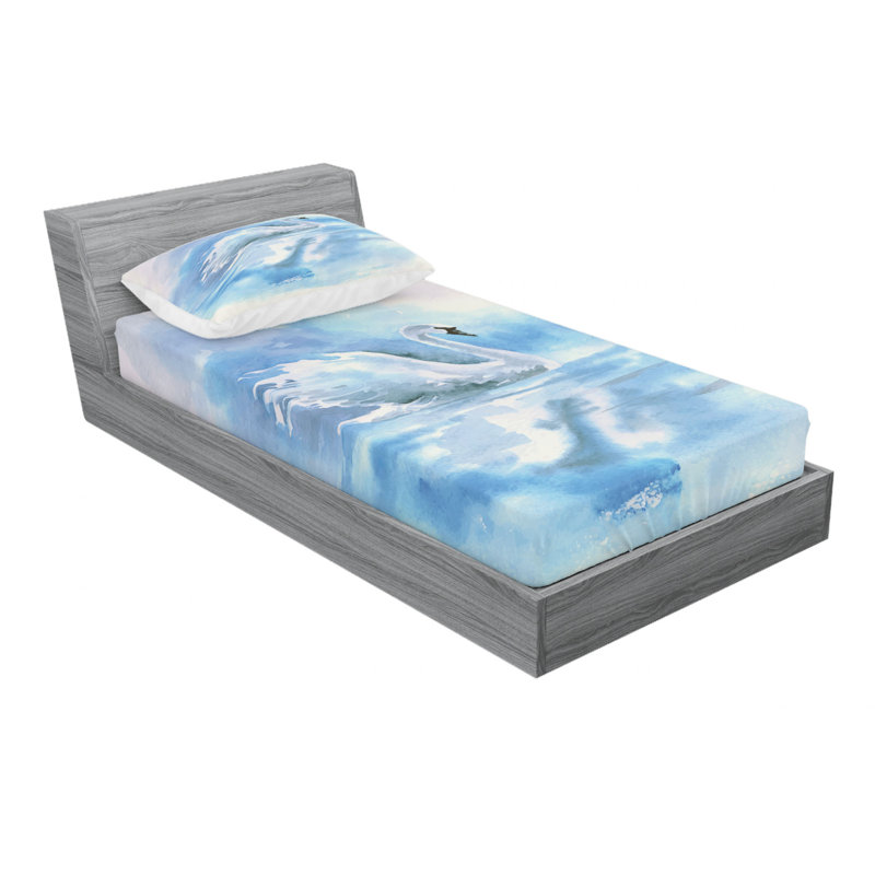 Microfiber Sheet Set, Twin Sheet Set with Fitted Sheet