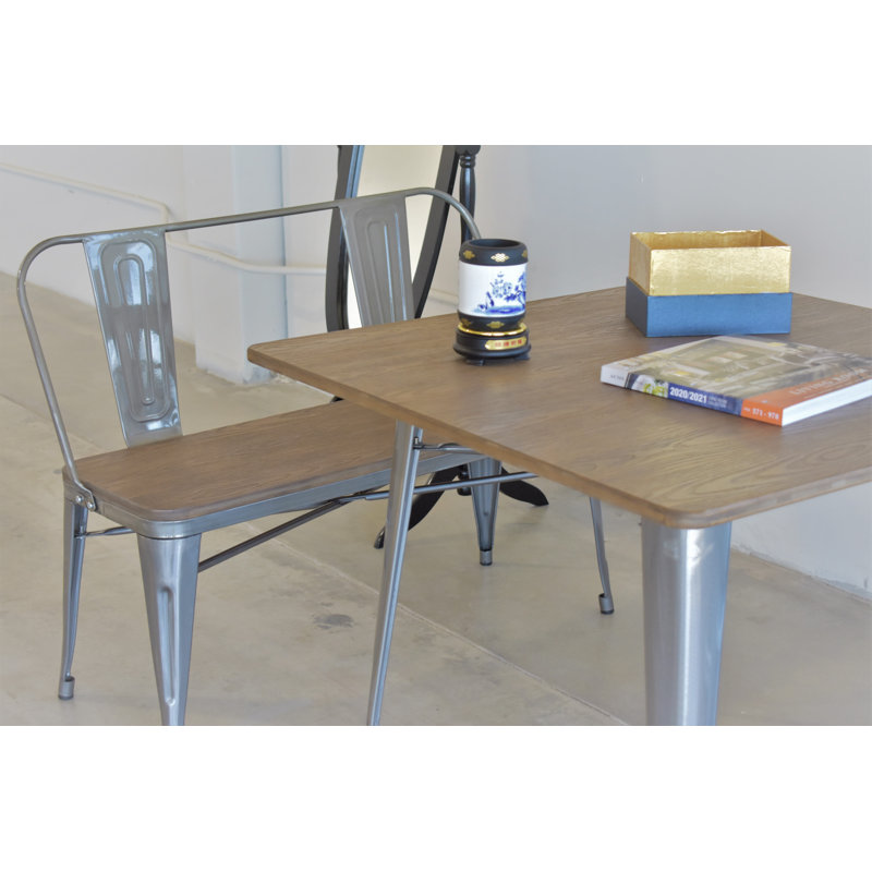 Toman Stainless Steel Outdoor Bench