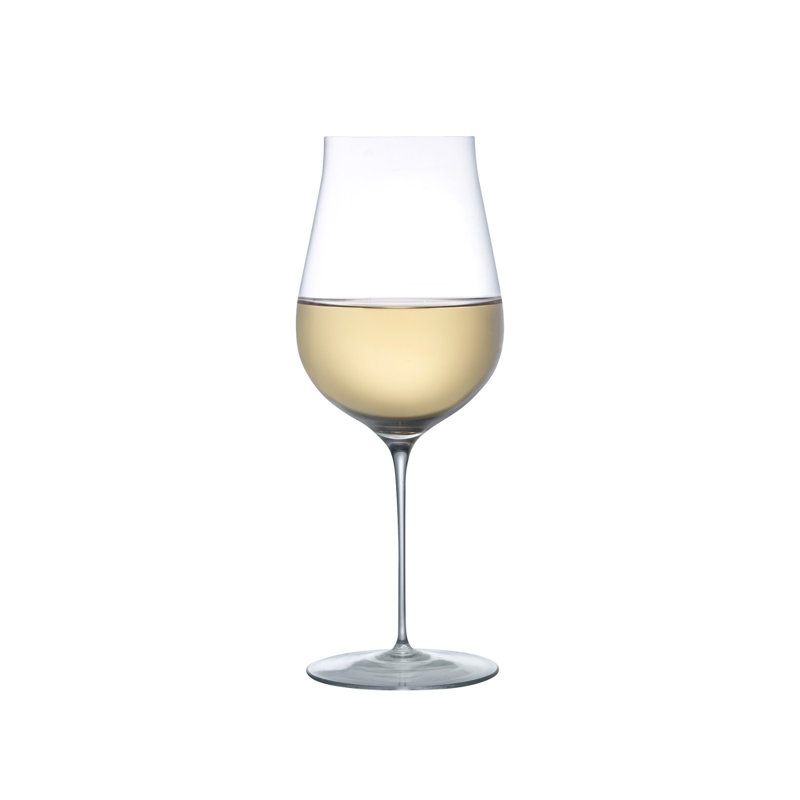 Ghost Zero Tulip 14oz. Handmade Crystal White Wine Glass