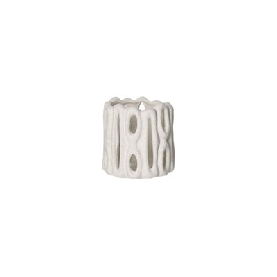 Alexes Cadiz Hurricane Stoneware White Dia 4.3"