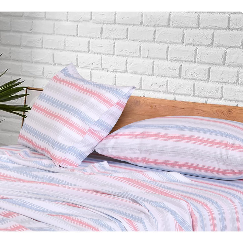 100% Cotton Sheets Sets Soft Crispy Percale Cooling Sheets 16 Inch Deep Pocket Bed Sheets, Times